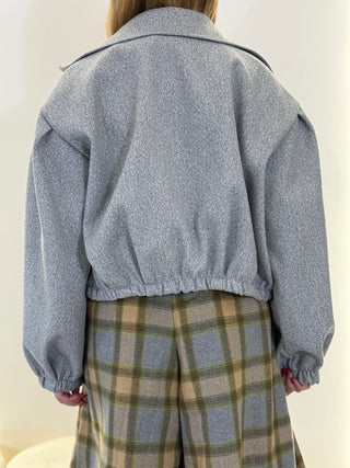 Cappotto LIAM CROP grigio