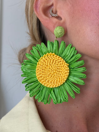 Orecchino MARGHE verde/yellow