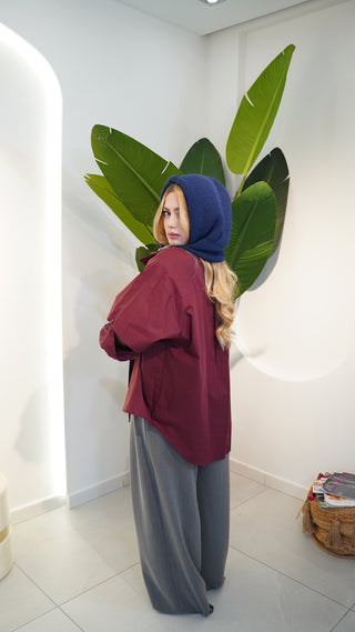 Camicia MINIMAL bordeaux