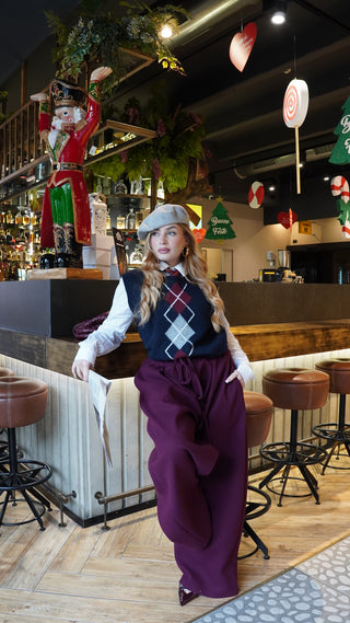 Pantalone AVRIL bordeaux