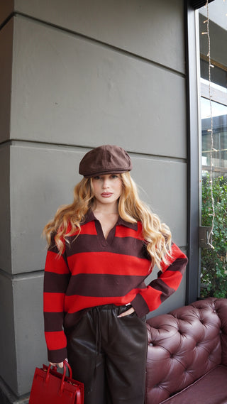 Pullover polo HARRODS red