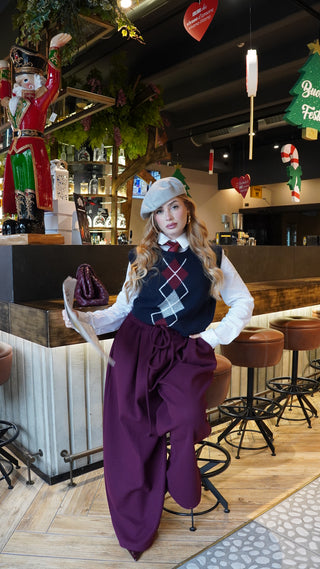 Pantalone AVRIL bordeaux