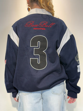 Felpa BASEBALL blu