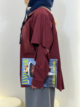 Camicia MINIMAL bordeaux