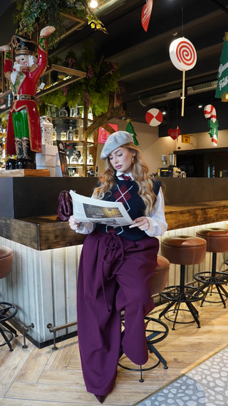 Pantalone AVRIL bordeaux