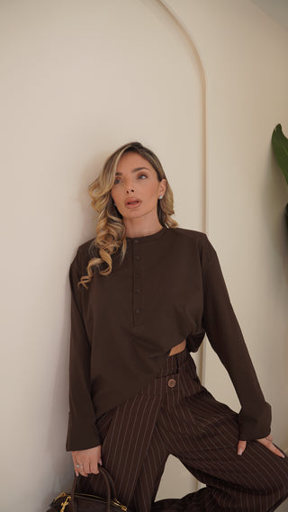 T-shirt ESSENCIAL brown