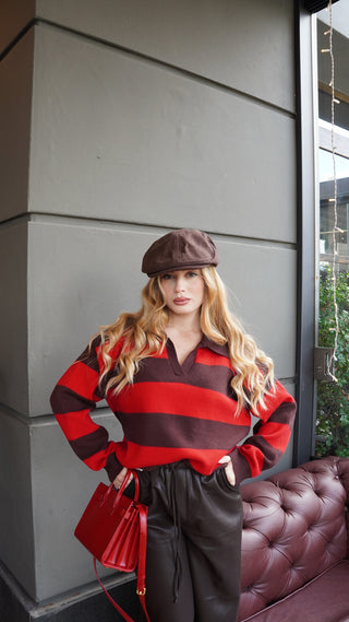 Pullover polo HARRODS red