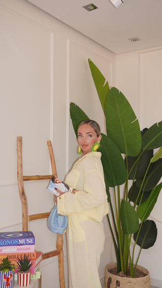 Coordinato KAROL in LINO yellow