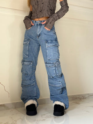Jeans cargo MULTITASCHE