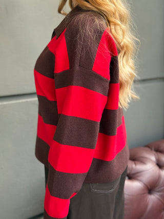 Pullover polo HARRODS red