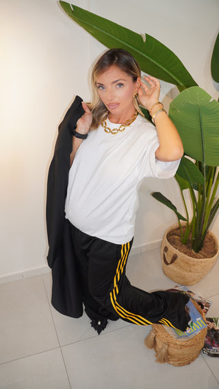 T-shirt spalline BASIC bianca