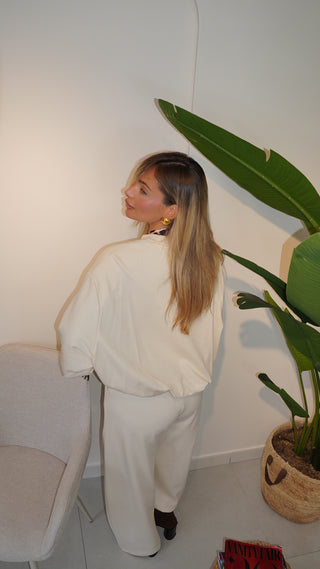 Coordinato di tuta SEPTEMBER avorio by lumina