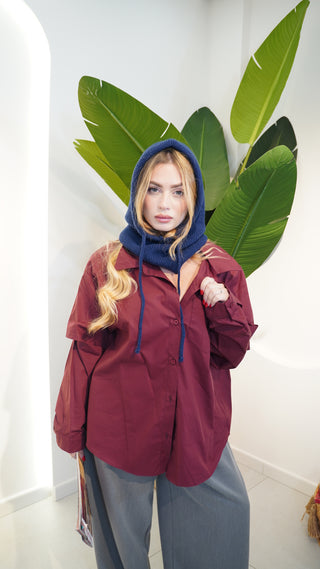 Camicia MINIMAL bordeaux