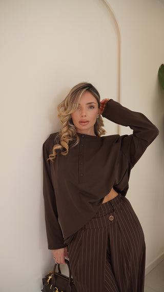 T-shirt ESSENCIAL brown