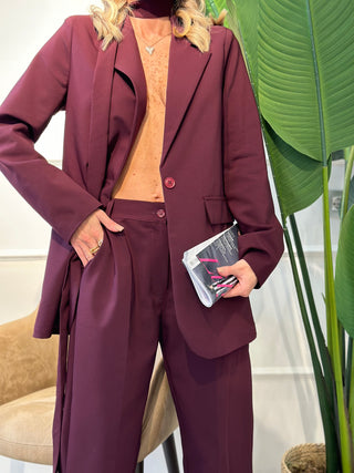 Tailleur AURA bordeaux