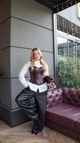 Bustier SCULPTUR bordeaux