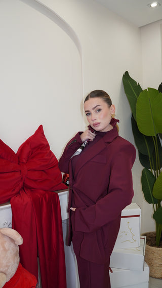 Tailleur STUDIO bordeaux