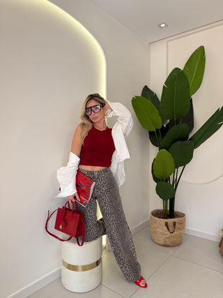 Jeans maculato ANIMALIER