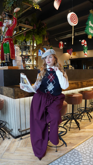 Pantalone AVRIL bordeaux