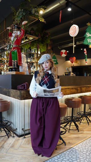 Pantalone AVRIL bordeaux