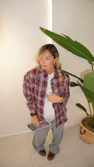 Camicia LONDON bordeaux